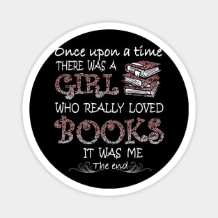 There Was A Girl Who Loved Books Magnet